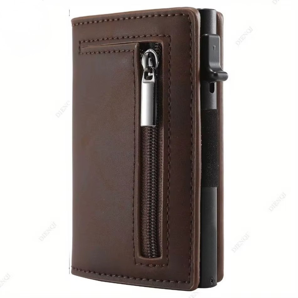 Luxury Men’s Wallet with Automatic Opening – Minimalist Design, RFID Protection, and Premium Leather
