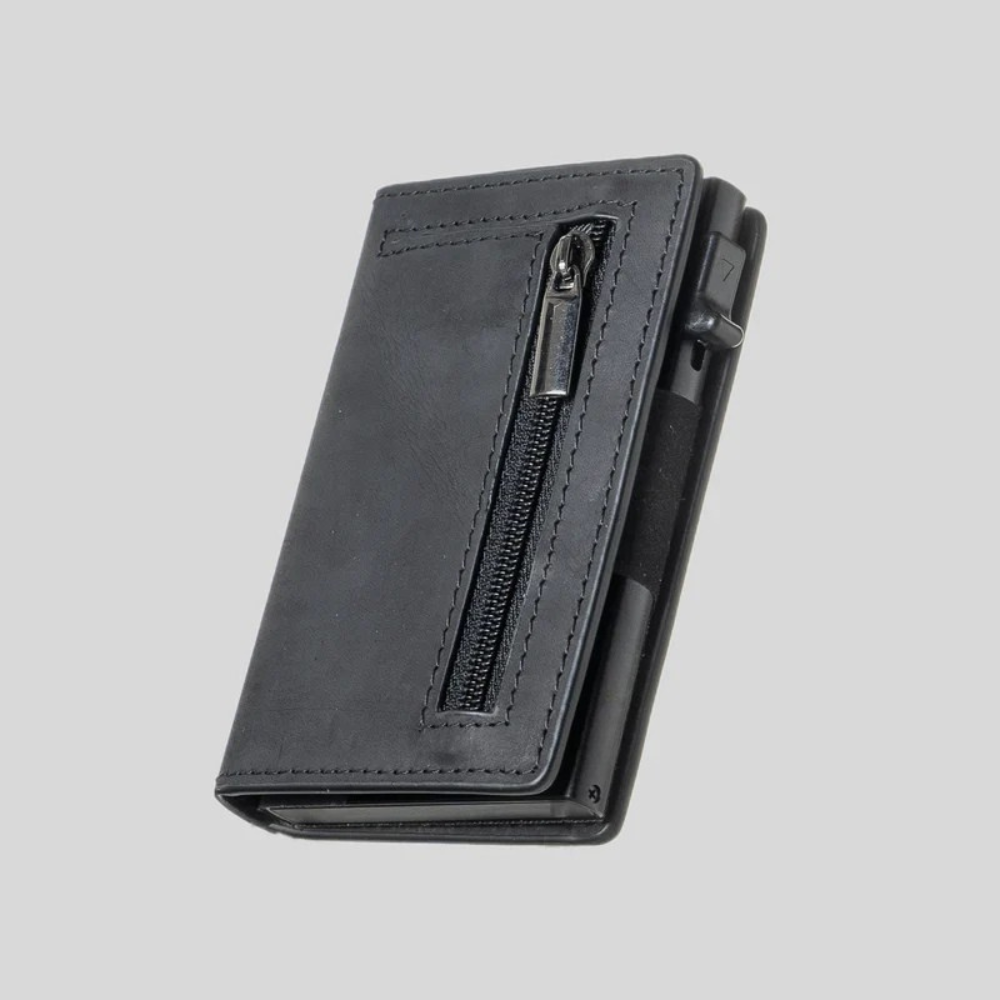 Luxury Men’s Wallet with Automatic Opening – Minimalist Design, RFID Protection, and Premium Leather