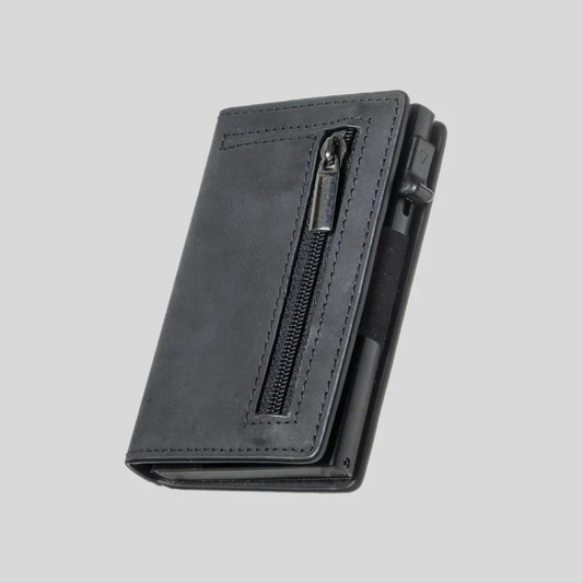 Luxury Men’s Wallet with Automatic Opening – Minimalist Design, RFID Protection, and Premium Leather