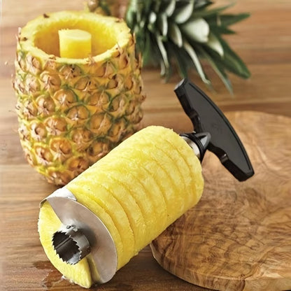 Professional Stainless Steel Pineapple Slicer with Non-Slip Handle – Tasty Pineapple Slicer