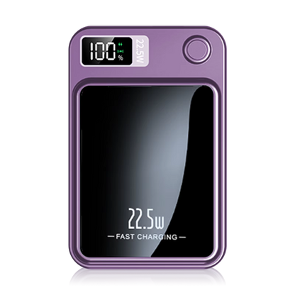 10,000mAh Magnetic Portable Battery – 22.5W Fast Wireless Charging with LED Display and Foldable Stand for iPhone