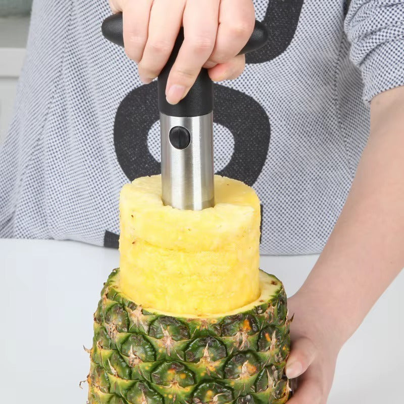 Professional Stainless Steel Pineapple Slicer with Non-Slip Handle – Tasty Pineapple Slicer