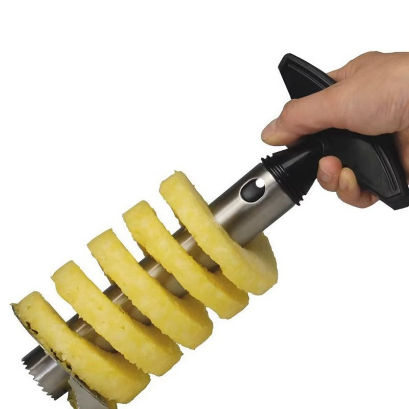 Professional Stainless Steel Pineapple Slicer with Non-Slip Handle – Tasty Pineapple Slicer