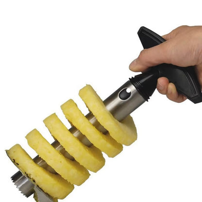 Professional Stainless Steel Pineapple Slicer with Non-Slip Handle – Tasty Pineapple Slicer