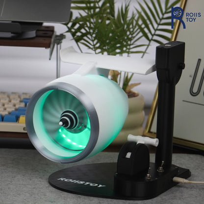 Turbo Air Humidifier with Single Nozzle – Includes Ventilation Feature and Stunning RGB Lighting for Home and Office Use