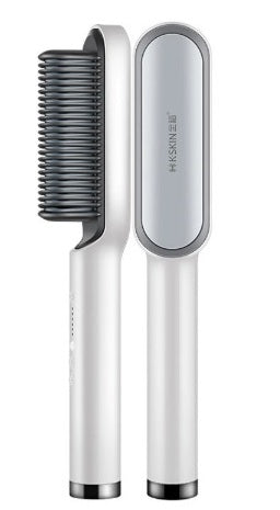 K‑SKIN 2‑in‑1 Professional Straightening and Curling Brush – Quick Hair Styling