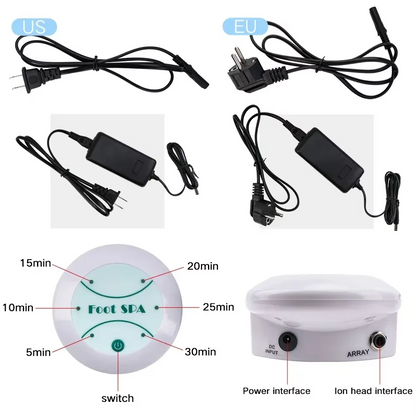 Ionic Foot Bath Detox Device – Toxin Cleansing, Relaxing Massage, and Energy Renewal for Body and Mind