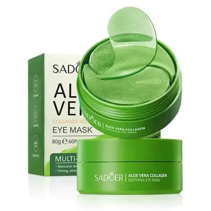 60 Collagen Aloe Eye Masks – For Dark Circles, Puffiness, and Hydration Around the Eyes