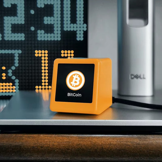 Digital Clock with Bitcoin Display, Weather, Temperature, and Humidity – Unique Gift for Men or Women